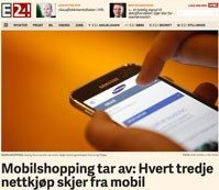 Nettbutikk på mobil