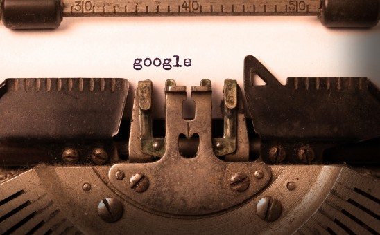 Vintage inscription made by old typewriter
